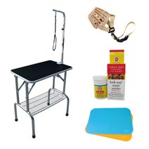 강아지 애견 미용테이블 프렌즈펫 높이조절형, 07-1_미끄럼방지 패드 오렌지