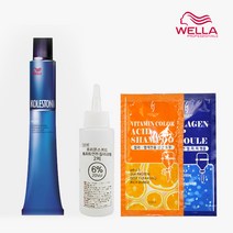 웰라 뉴콜레스톤 퍼펙트 퓨어컬러 염색약 80g + 산화제 100ml, 14/00 네이쳐 컨트롤, 1세트