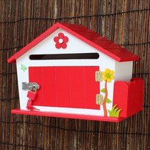 마프 명판없이 건의함 고객소리함 의견함 제안함 기타푯말 등등, Q2491R/레드 큐티 자물쇠우체통