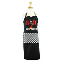 Design Imports 마스터 그릴러 임브로이더드 셰프스 앞치마, Black, 1개