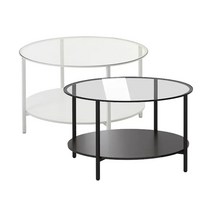 이케아 VITTSJO 커피테이블(75 cm), 블랙브라운_002.133.13