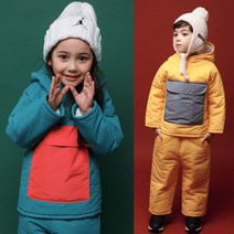 고잉키즈 아동 눈썰매 패딩 멜빵 상의