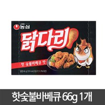 농심닭다리 핫 숯불바베큐 맛, 66g, 1개