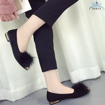 동자언니 bebedi 여성용 매프니 털단화 신발