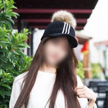 장바9니 퍼방울삼선니트캡 탈부착가능