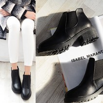 CM 기모내피 쿠션좋은 챌시부츠 여성워커부츠 플랫워커 여성부츠