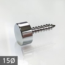 1단 다보볼트 (대포피스형) 15Ø 은색평형 장식볼트, 1개