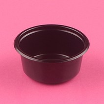 소스 간장 양념 겨자 와사비 용기 70파이 검정 100개세트 (갑돌이520번), 1개, 100세트