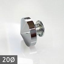 1단 다보볼트 (밀착형) 20Ø 은색뿔형 장식볼트 14mm, 1개