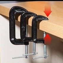 모칸도 (무료배송)바이스 클램프 만력기 C형 4인치 탁상바이스 목공만력기, 1개