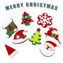 스쿨피아 크리스마스 부직포성탄 장식소품 DIY, H.부직포모자2/4개입