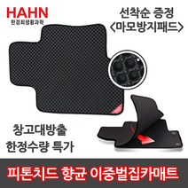 한경희생활과학 자동차 카매트 이중 벌집 전좌석 풀세트 친환경향균 창고방출행사 **마모방지패드 품절**, 베라크루즈 2006.10~현재, 현대, 현대