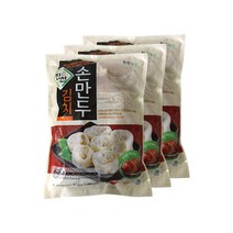 굿푸드 채식웰빙 우리밀 김치손만두 4.2kg (1.4kgX3봉), 1.4kg, 3개
