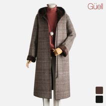 Guell_ 체크더블페이스후드짚업코트(G8A-WCT086)