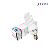 두영 EL 스파이럴 전구 11w, E17전구색(오렌지빛), 1개
