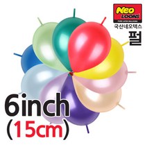 피플스파티 꼬리풍선 6인치(15cm) 펄 타이룬 100개, 옐로우, 1개
