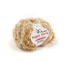 나은몰 슈퍼 밍크 Fur 목도리 털실 뜨개실 넥워머 무릎담요 Knit, 04 크림 비스크 윙스