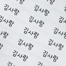네임코코 소형 방수 네임스티커, 100-소형투명 그림없음, 3매입