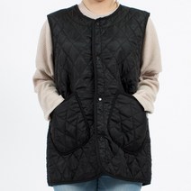 웰컴가운 겨울용 누빔 조끼 앞치마 RM03, RM03 검정M