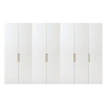 한샘 바이엘 긴옷장 세트 350cm(높이216cm) 화이트 선반형