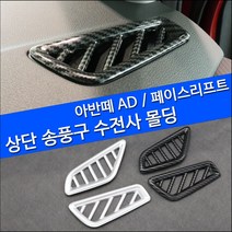 RST 아반떼AD 페이스리프트 상단 송풍구프레임 인테리어몰딩 자동차용품, 카본수전사