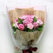 포유더샵 비누꽃다발 25송이 30송이, 차 체리블로썸 25송이