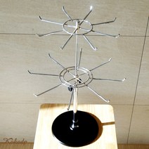 코코디피 2단 원형 회전진열대 행거, 1개