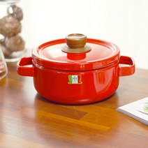 이태리 로소리갈 빨간 법랑 냄비 18cm 양수(2.2L), 단품