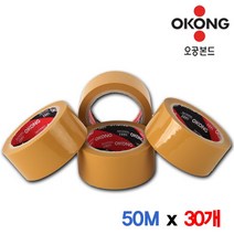 오공본드 겨울용 사계절용 OPP 황색 박스테이프 50M, 오공본드 겨울용/사계절용 OPP 황색 박스테이프 50M X 30개