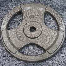 대한스포츠 분체 주물 바벨 원판 2.5kg~20kg, 15kg, 그레이