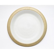 이천고백자 시리즈 접시 쿠프 공기 면기 볼 초장기 멜라민그릇, 허브원형접시, 1개