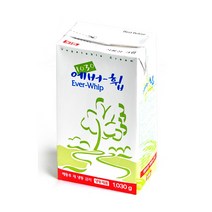 에버휩 식물성 생크림 1030g 종이박스 아이스박스, 에버휩 1030g  아이스박스