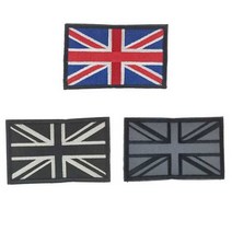 유니언잭 고급 벨크로 자수 와펜 패치