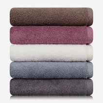 송월타월 165g 헤링본무지(5매), 자주, 1set