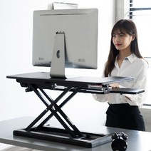 스파인데스크Y7 서서일하는 전동 스탠딩 책상, 블랙