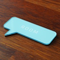 두버디 큐사인 심플 문패_모던 문패/도어사인, 02.파스텔블루-모던한폰트