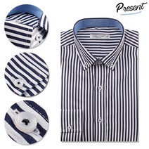 오마보이 남성용 프리미엄 스트라이프 와이셔츠 DN46