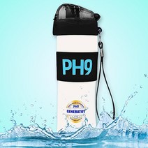 A.K PH9 GENERATOR 수소수생성 휴대용 알칼리환원수기 이온수제조기 수소환원수 기능성 보틀텀블러 이온수기, A.K PH9 GENERATOR 600ml 원터치타입 블랙
