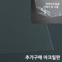 아트홀릭 보석십자수 전용 액자 AT-MDF 35 블랙, 02.아크릴판(구성품40X50cm