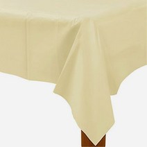 e베이비랜드 생일파티용품 비닐테이블보, 레지나(아이보리), 1개