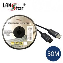 랜스타 HDMI REAL 2.0 하이브리드 광케이블 30m, 혼합색상, 1개