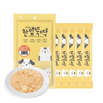 짜먹는 한입뚝딱 강아지 고양이 겸용 츄르간식 5P 파우치, 1개, 연어