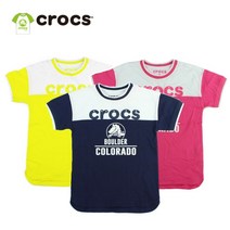 크록스키즈 크록스키즈 로고요크배색티셔츠(CBG2TS501P)