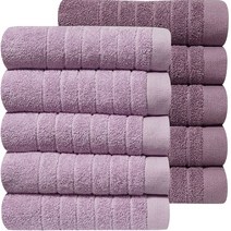 10장 호텔수건 170g 모던라이프 30수 도톰한 고급 가정용 업소용 세면 타올, 라일락퍼플5장+딥퍼플5장, 1개