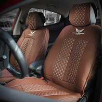 SM3뉴재너레이션 디엘프라임시트_브라운 시트커버 자동차시트커버 시트커버교체 가죽시트커버 차량용의자커버 자동차시트커버 리무진시트, 1개