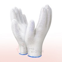 장갑이네 얇은 색사 칼라 표백 도트 작업 면장갑 목장갑, 면장갑 40g 여성M 10켤레, 1개