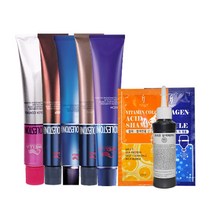 웰라 뉴 콜레스톤 염색약 80g+산성샴푸+앰파+산화제, 14/45-뉴체리레드, 1개