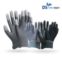 PU 안전장갑 팜코팅/탑코팅 장갑 회색/검정 S/M/L, M, 03. PU 검정 팜코팅 (손바닥코팅)