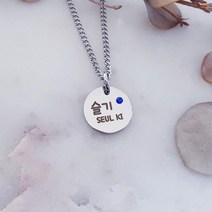 은가비펫 미아방지 목걸이 써지컬스틸 BLUE 원형 어린이공급자 적합성확인, 01_써지컬스틸 BLUE 원형 체인S_45CM, 1개
