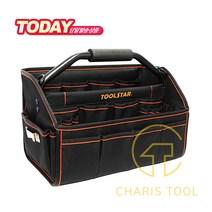 TOOLSTAR 툴스타 32구 스틸손잡이 공구가방 TS-BA16031 오픈형 공구백 공구함 공구집 공구수납 보관함 어깨끈포함 카리스툴